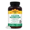 Country Life Target-Mins Calcium Magnesium med vitamin D-Complex, 1000mg/500mg/10mcg, 240 Vegan Capsules, Certified Gluten Free, Certified Vegan, Verified Non-GMO Verified