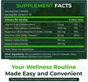Natural Nutra 250 Count, Calcium Magnesium Zinc Supplement with Vitamin D3 for Bone Strength, Nerve Health, Helps Improve Better Vibe, Gluten Free and Sugar-Free, Essential Mineral Complex