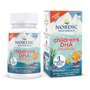 Nordic Naturals Children's DHA, Strawberry - 120 Mini Chewable Soft Gels för barn - 250 mg Omega-3 med EPA & DHA - Brain Development & Function - Non-GMO - 30 portioner