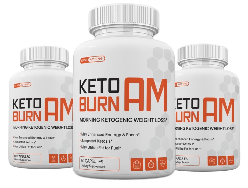 Keto Burn AM Morning Ketogenic Weight Management, Keto Burn Pills för män och kvinnor, 180 kapslar, 3 månaders leverans