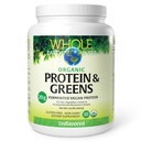 Hela jorden och havet från naturliga faktorer, organiska fermenterade protein & gröna, Vegan Whole Food Supplement, Unflavored, 1 lb 9 Oz