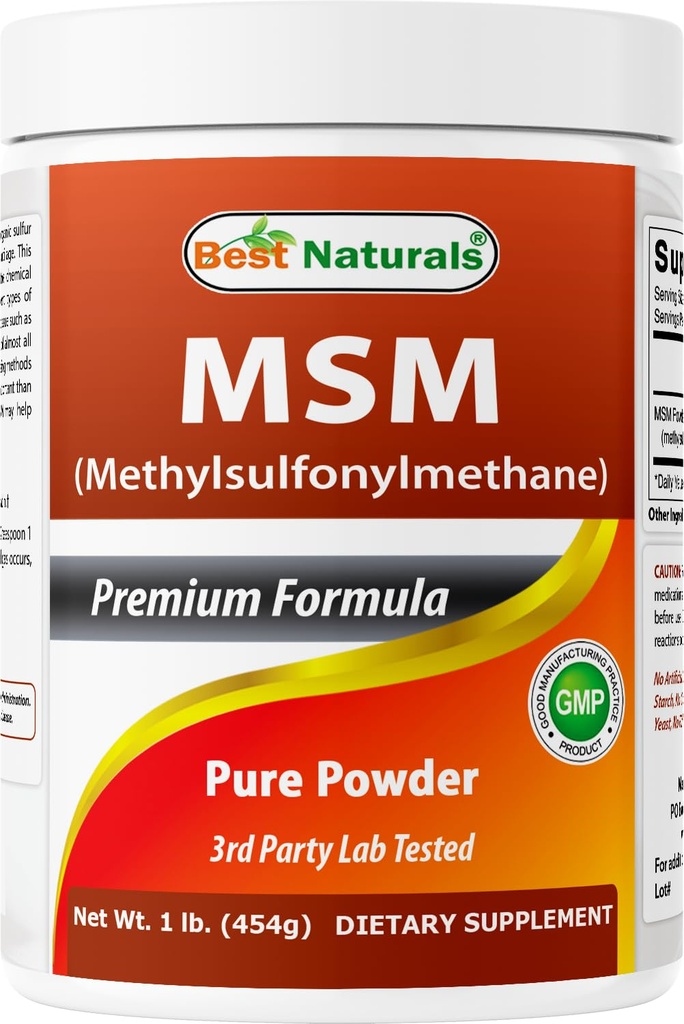 Bästa naturliga 100% ren MSM pulver, 1Lb