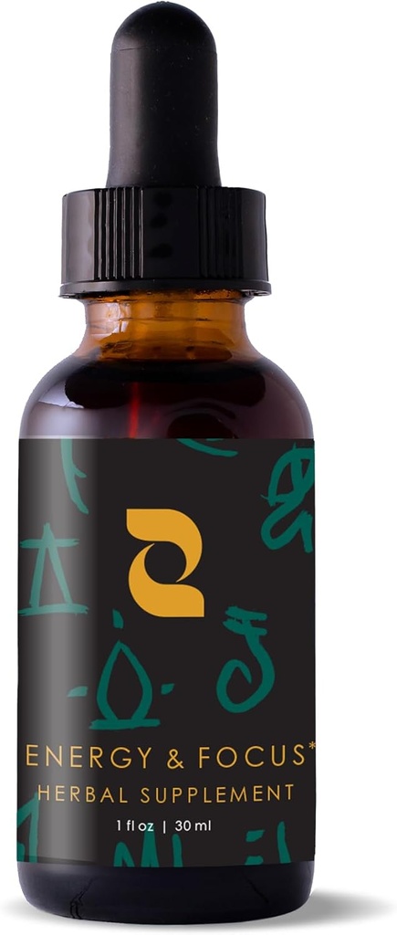 Redmint Energy & Focus Herbal Tincture | Herbal Supplement Rooted in Ancient TCM Wisdom | Naturligt stöd för Boost Energy och Sharpen Focus med Ashwagandha, Rhodiola,Schisandra, Helig Basil | 30 ml