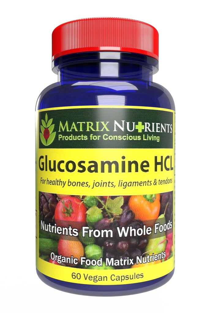GLUCOSAMINE HCL - broskbyggare! Upprätthåll hälsosamma gemensamma, ben, Ligament och Tendons. Absorption Rate upp till 98% - Vegan Capsules (60ct)