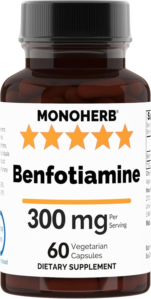 Benfotiamin 300 mg - 60 Veg kapslar