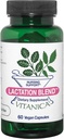 Vitanica Lactation Blend, Lactation Supplement, Breastfeeding Support Increase Breast Milk Supply and Flow, Organic Fennel, Milk Thistle, Fenugreek Seed and More, Non-GMO, Vegan, 60 Capsules