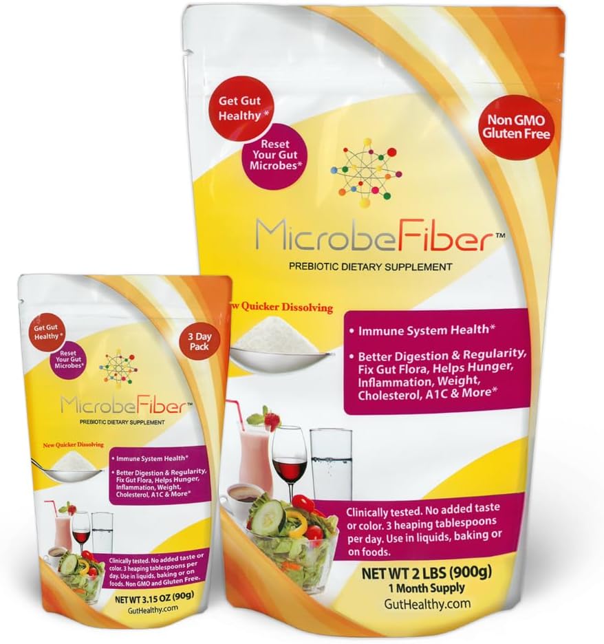 Prebiotisk löslig fiber - Återställ Gut Microbes & Get Gut Healthy - 30 dagars leverans med Bonus 3-dagarspaket