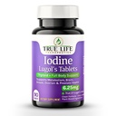 Lugols jodtabletter 6,25 mg - Precise dos sköldkörtel och energistöd - inget hård flytande, stabilt kaliumjodidtillskott - 90 ct, icke-GMO, inga konserveringsmedel