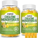 Sugar Gratis Kreatin Monohydrat Supplement Gummies för Män & Kvinnor Kreatin Monohydrat med Magnesium & Vitamin B12 För Muskel Styrka & Tillväxt, Energi Boost, Pre-Workout Supplementm, 120 Grenar