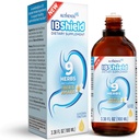 IBShield Tincture 100ml | 6 + 3 = 9 Herbs | Iberis Amara, Peppermint, Chamomile, Lemon Balm, Caraway, Licorice, Angelica, Celandine & Mary's Thistle | Original Herbal Formel stöder Digestive Wellness