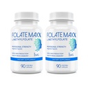 L-Methylfolate Supplement (1mg) - Professionell styrka med optimerad bioaktiv metylfolat - 5 MTHF - Non-GMO, Gluten Free, Soy Free, GMP - 180 Vegetariska osmakade kapslar
