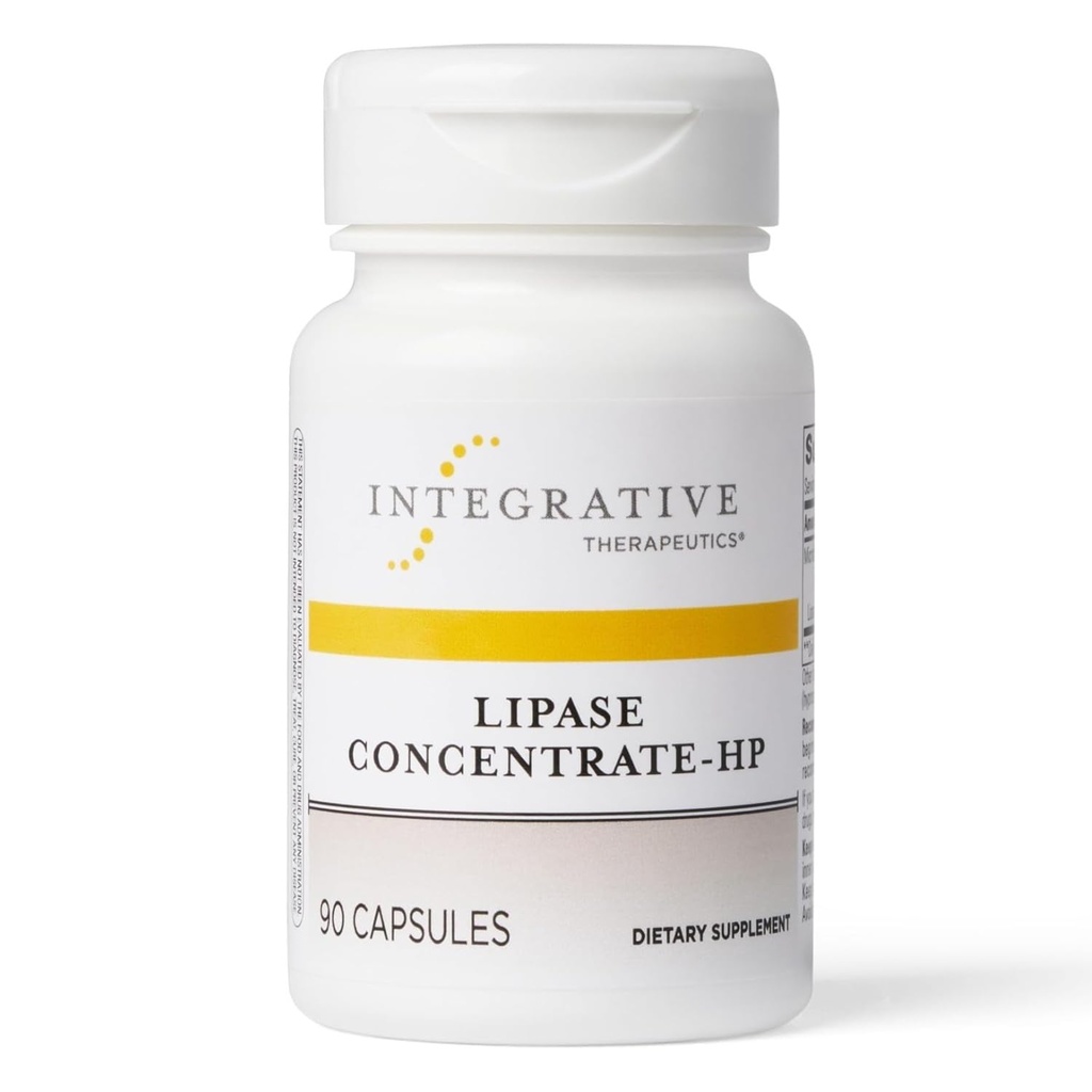 Integrativ terapeutik Lipase Concentrate-HP - Enzym Supplement för Digestion of Fats - Nutrient Absorption & GI Tract Health Support * - Dairy-Free & Vegan - 90 greve (45 portioner)