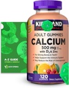 Calcium Gummies 500 mg med D3 & Zink, 120 Gummies med exklusiv bättre längd & Spring Guide