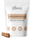 Just Ingredients Proteinpulver | Snickerdoodle Proteinpulver tillverkad med 100% Grass Fed, Non Denatured Whey | Fyra olika proteinkällor | Organiska Whole Food Ingredients | 15 Servering | 22g protein