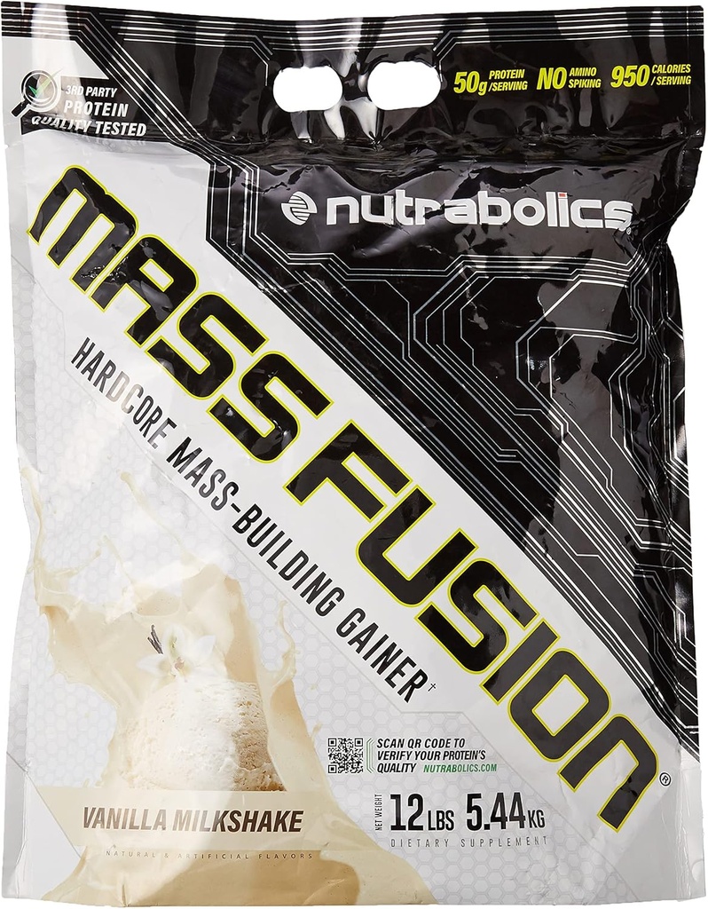 Nutrabolics Mass Fusion (Vanilla Shake, 12 Ib (29 portioner)