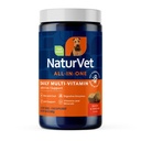 NaturVet All-in-One Dog Supplement - för Joint Support, Digestion, Skin, Coat Care - Dog Multivitaminer med mineraler, Omega-3, 6, 9 - Wheat-Free Vitaminer för hundar - 120 mjuka Chews