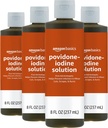 Grundläggande första hjälpen Antiseptisk, 10% Povidone Iodine Solution, 8 Fl Oz, Pack 4
