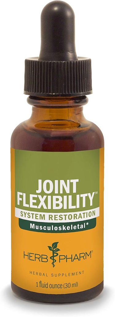 Herb Pharm Gemensam Flexibilitet Liquid Herbal Formel för Muskuloskeletal System Support - 1 Ounce