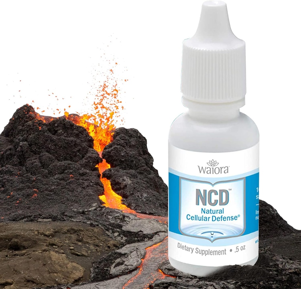 Waiora NCD aktiverade flytande Zeolite droppar, för naturlig kropp rengöring och främja immunstöd, blanda i mat / dryck, all naturlig, främja pH balans - 4 (0,5 oz) Bott, 360 serv.