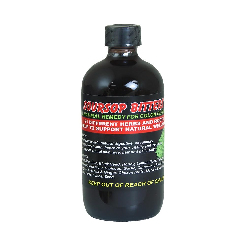 Generisk Soursop Bitters -8oz - Immun Support - Natural Bitter Soursop med Botaniska Extrakt