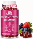 Digestive Enzymes Chewable Gummies: Hjälper matintolerans, Debloat och Digest Dairy, Carbs, Veggies, Protein, Frukt - Amylase Protease Lipase Lactase - Naturligt smaksatta Vegan Gummies. 60 greve