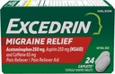 Excedrin Migraine Relief Caplets för att lindra Migraine Symptoms - 24 räkning