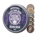 Viking Revolution Clary Sage Beard Balm - Beard Butter med Argan Oil, Beard Softener för män med Jojoba Oil - Beard Moisturizer för män med Beeswax - Beard Wax för män (2oz, 1 Pack)