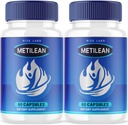 (2 Pack) Metilean Weight Loss Supplement, Metilean Diteary Pills to Melt Stubborn Belly Fat, Metilean Advanced Formel för att förlora pounds, Metilean Pastillas Reviews (120 kapslar)