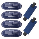 Ispaket för skador återanvändbara, 4 Pack Hot och Cold Gel Packs och 2 Pack Justerbara flexibla gelslag för Back Shoulders Arms Knees och Legs Injury Recovery, lindra gemensamma och muskelsmärtlindring