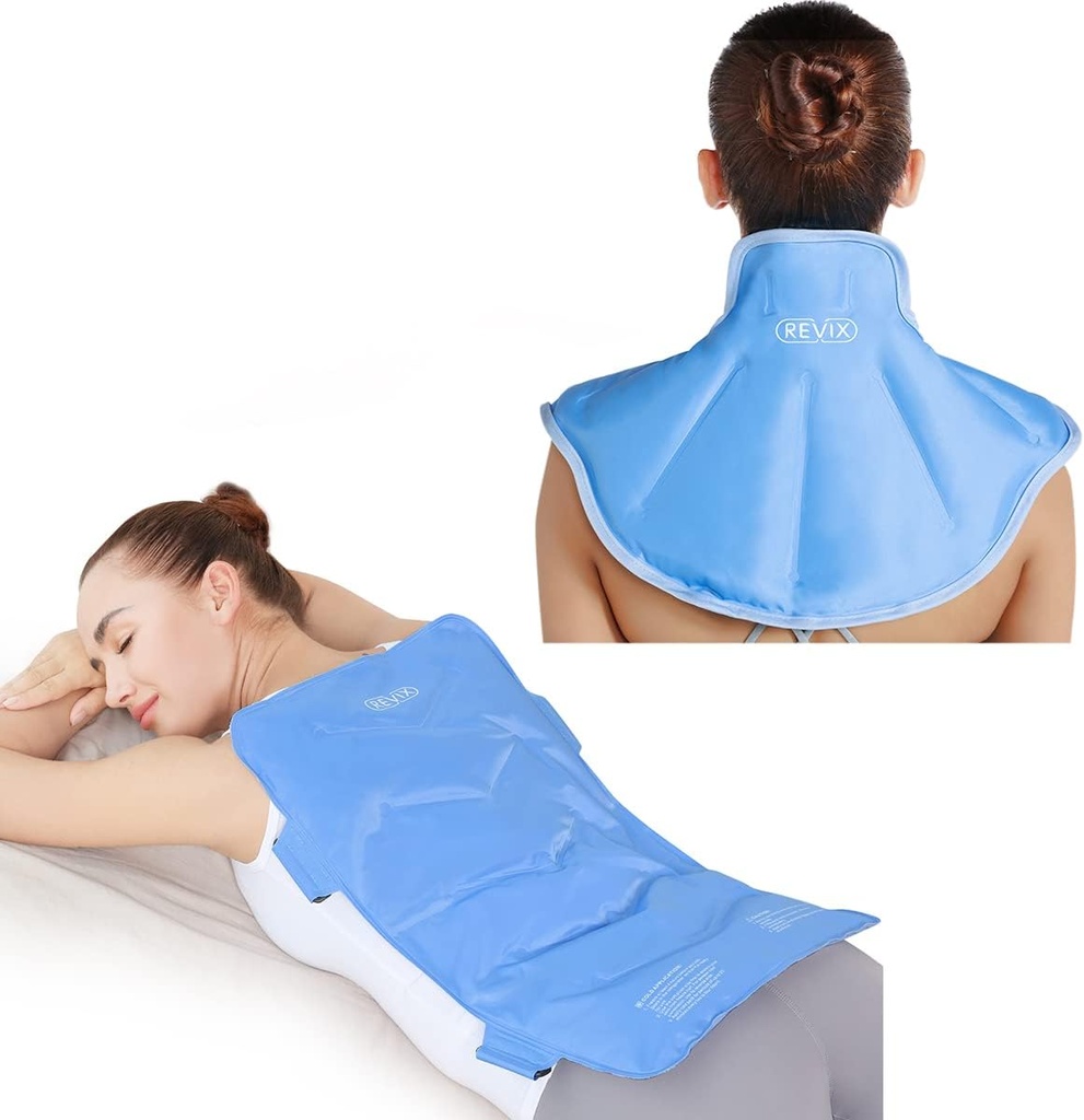 REVIX Full Back Ice Pack för skador och ispaket för nacke och axlar
