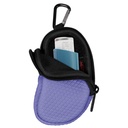 Neoprene Asthma Inhaler Holder, Skyddande Portable Travel Handy Holster, Lightweight Carrying Case med Carabiner Clip och Mesh Pocket Inside, Inhaler Inte Inkluderad (endast Fas) (Violett)