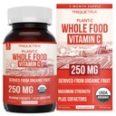 Ekologiskt vitamin C | Hel mat vitamin C från Fruit Plus Absorption Förbättra kofaktorer - Vegan, förbättrad biotillgänglighet - immunstöd, antioxidant, total hälsa (90 portioner)