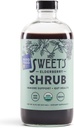 Sweet's Elderberry Organic Shrub | USDA Organic | Digestive & Immune Support | Versatile Drinking Vinegar | Mocktail Mixer | 16 oz Återvinningsbar flaska