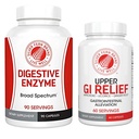 Silver Fern Brand - Övre och Lägre GI Digestion Support Kit - GI Relief och Digestive Enzymes Bundle