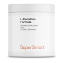 Supersmart - L-Carnitine Formel (Natural Lemon Flavor) - 2-i-1 med Acetyl L-Carnitine & L-Carnitine Tartrate Powder - Amino Acids Complex Supplement | Non-GMO & Gluten Free - 105 g