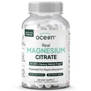Organics Ocean Real Magnesium Citrate - High Absorption Magnesium Supplement - Chelated Magnesium för att stödja energi, avkoppling och reglering