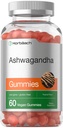 Horbäach Ashwagandha Gummies för kvinnor och män | 60 greve | Vegan, icke-GMO, Gluten fri tillägg | Tropisk smak