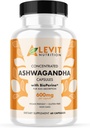 Organisk Ashwagandha 600mg - 60 greve (2-månaders leverans) - Vegan - BioPerine för förbättrad absorption - Stress, humör och välbefinnande stöd