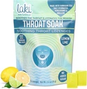 Laki Naturals Throat Soak Herbal Throat Lozenges (14 Ct) - Hawaiian Sea Salt Sore Throat & Dry Mouth Soothing Drops - Vegan, Non-GMO, Sugar-Free & Gluten-Free Sweet och Salty Herbal Candies