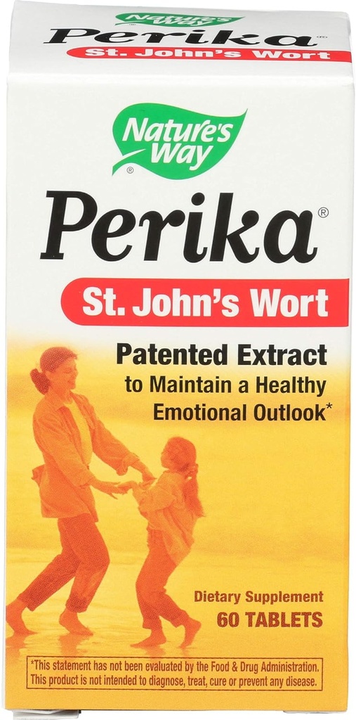 Naturens sätt Perika St John's Wort, 60 tabletter, paket med 2