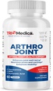 Arthro Joint Glucosamine MSM + Hyaluronic Acid Tablet, stöder hälsosam gemensam struktur, funktion och komfort, icke-GMO, Gluten Free, Soy Free, 60 Count (Pack of 1)