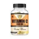 Vitamin C 2000MG, Zink 40 mg, vitamin D3 5000 IE, Echinacea Extract, Rose Hip, Immune Support för vuxna och barn, Immune Booster,120 Vegan Caps, 60 Day Supply, Non GMO, No Filler