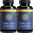 Primal Harvest 2 Pack, Primal Sleep, 120 kapslar med Valerian Root, L-Tryptophan, GABA, Chamomile och Melatonin 3mg