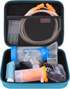 Elonbo Carrying Case for Nebulizer Replacement Parts Kits/Asthma Inhaler/Inhaler Spacer Masks/Nebulizer Tubing Mouthpiece Accessories Replacement Set, Handheld Inhaler Nebulizer Bag (endast fall)