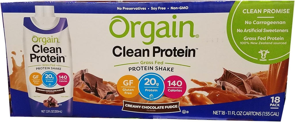 Orgain Clean Protein Shake Chocolate, 198 Fl Oz.