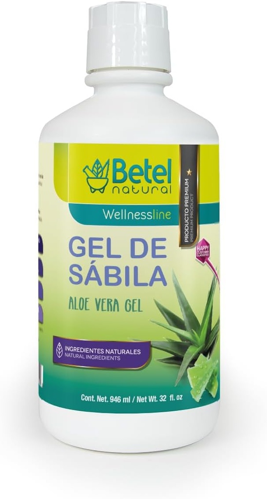 Betel Natural Gel de Sabila Aloe Vera Gel - Fantastisk gastric support - 32 Oz