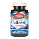 Carlson - Cod Liver Oil Minis, 280 mg Omega-3s + Vitaminer A & D3, Hjärtstöd & kognitiv funktion, Vision Health, 250 Mini Soft Gels