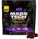 Muscletech High-Protein Mass Gainer (Triple Chocolate Brownie, 6LB) - Mass Tech Extreme 2000 Mass Gainer Protein Powder Supplement - Viktökning för ökad muskel, förbättrad återhämtning och styrka