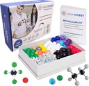 Old Nobby Organic Chemistry Set (425 pc) Molecular Model Kit med Atoms, Bonds, Guide, Bond Removal Tool - STEM Science Kits for Kids Toys Chemistry Set för studenter Lärare Unga forskare