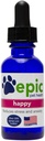 Happy - All Natural Liquid Spray Supplement - Lättar Separation Anxiety, Hjälper med Vet Besök, Resa, Grooming, Förlust av en vän (Dropper 1 oz)